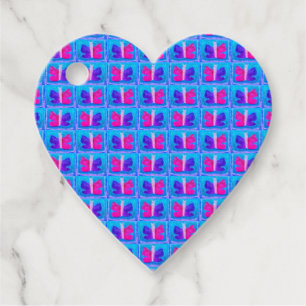 Colorful Butterfly Miami Filter Basic Favor Tags