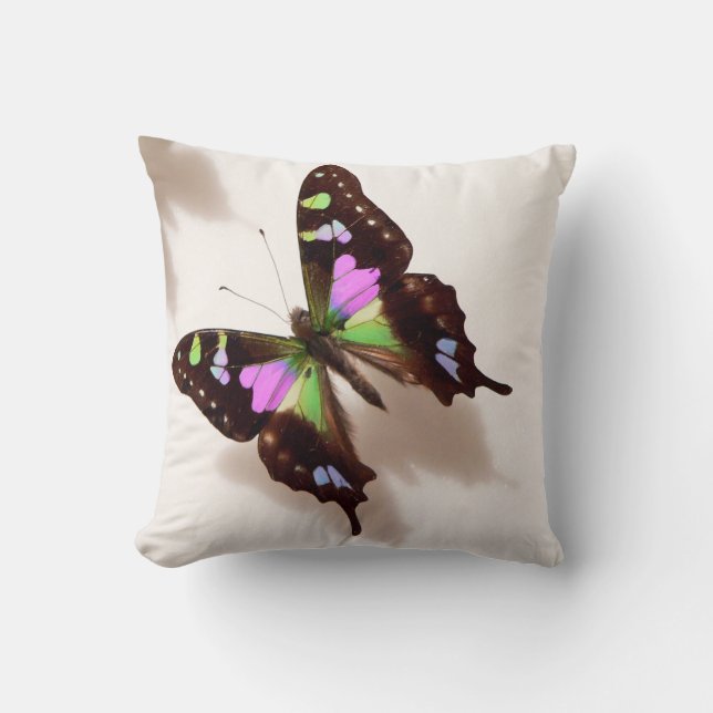 Colorful Butterfly Mo Jo Pillow (Front)