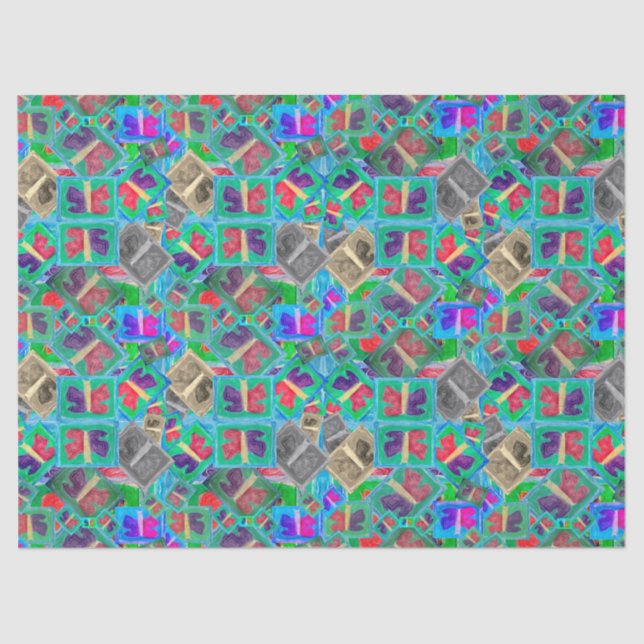 Colorful Butterfly Multi Challenge | Tissue Paper (Front)