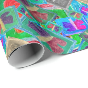 Colorful Butterfly Multi Challenge   Wrapping Paper