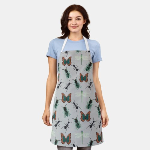 Colorful Butterfly Pattern Apron