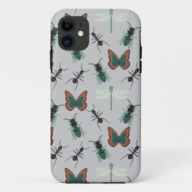Colorful Butterfly Pattern Case-Mate iPhone Case (Back)