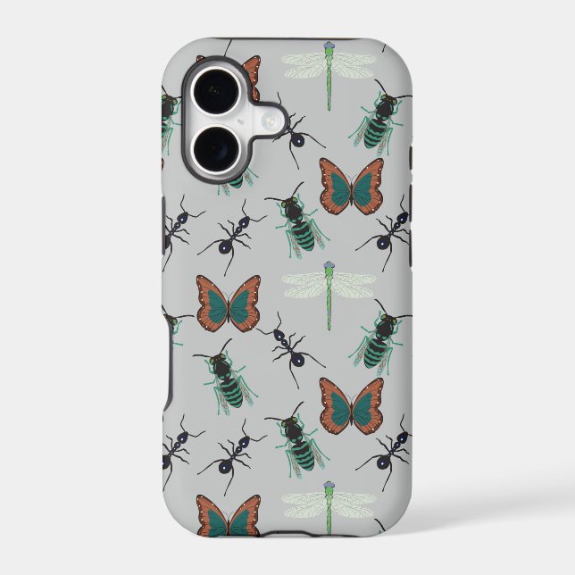 Colorful Butterfly Pattern Iphone Case (Back)