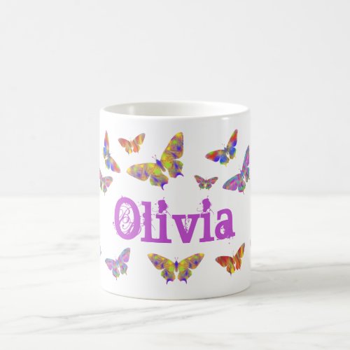 Colorful Butterfly pattern personalized Coffee Mug