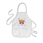 Colorful Butterfly Personalized Kids Apron at Zazzle