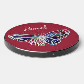 Colorful Butterfly Personalized Wireless Charger (Front 2)
