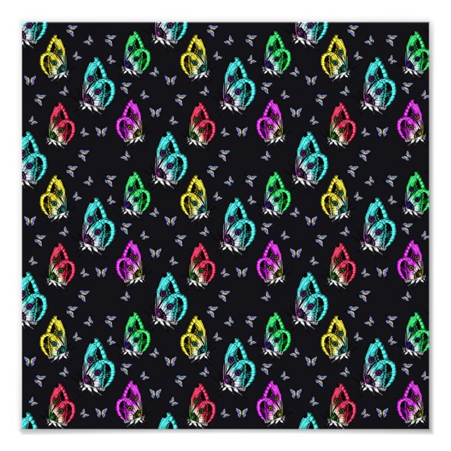 Colorful Butterfly Photo Print (Front)
