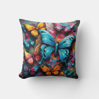 Colorful Butterfly Pillow