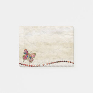 Colorful butterfly post-it notes