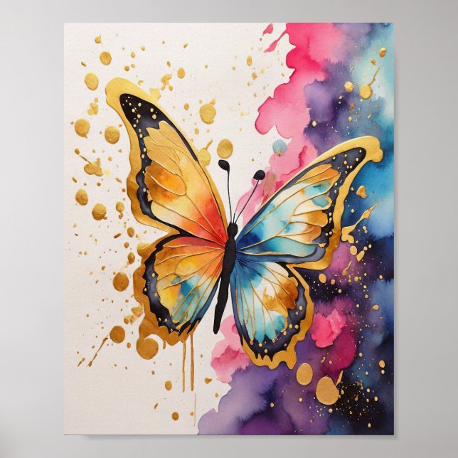 Colorful Butterfly Poster (Front)