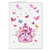 Colorful Butterfly Print: A Crowned Masterpiece.  (Front)