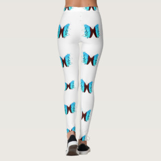 Colorful Butterfly Print Leggings
