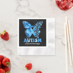 Colorful Butterfly Puzzle Napkins
