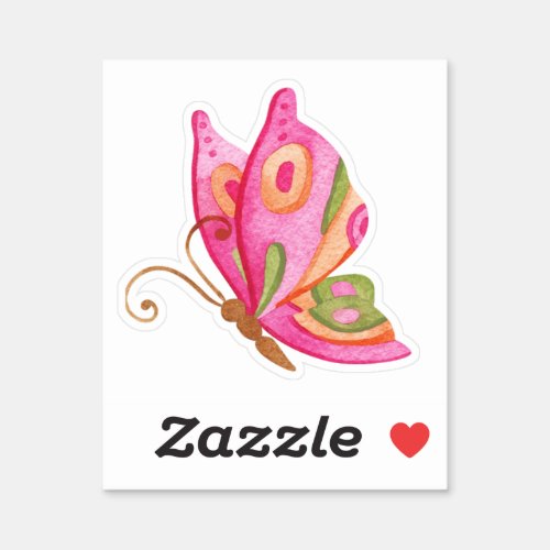 Colorful Butterfly Sticker