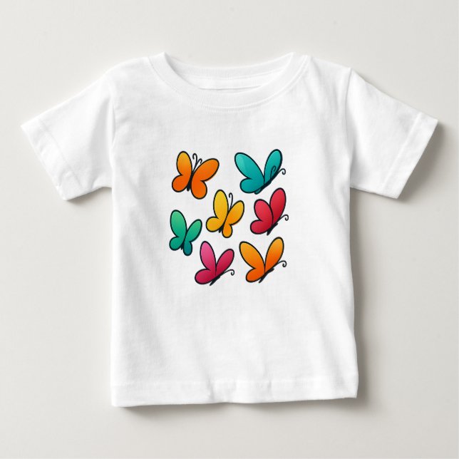 Colorful Butterfly Tee (Front)