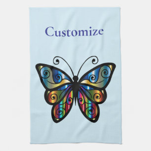 Colorful Butterfly Thunder_Cove Kitchen Towel
