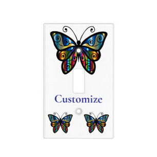 Colorful Butterfly Thunder_Cove Light Switch Cover