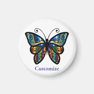 Colorful Butterfly Thunder_Cove Magnet