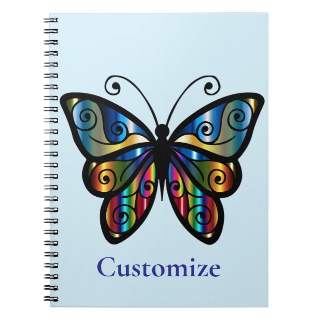 Colorful Butterfly Thunder_Cove Notebook (Front)