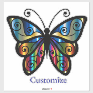 Colorful Butterfly Thunder_Cove Sticker