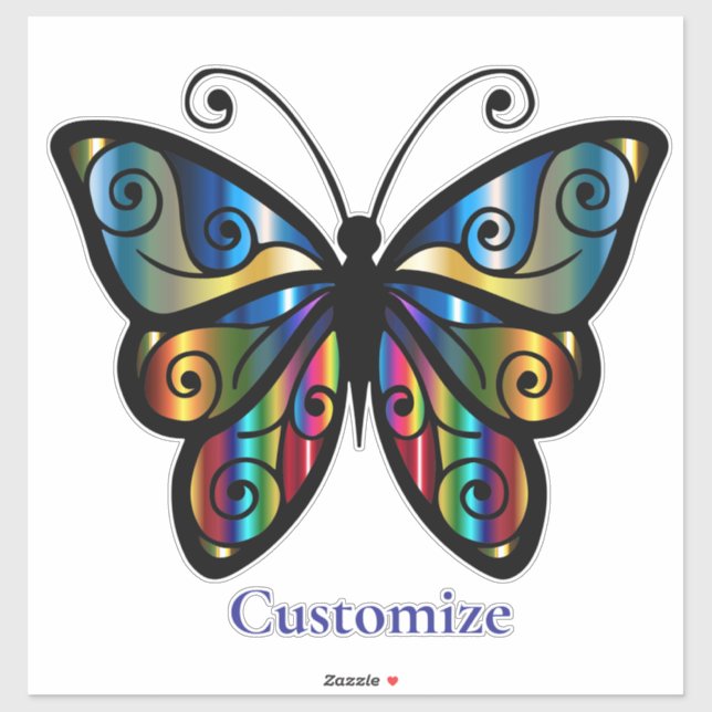 Colorful Butterfly Thunder_Cove Sticker (Sheet)