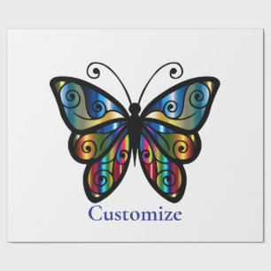 Colorful Butterfly Thunder_Cove Wrapping Paper