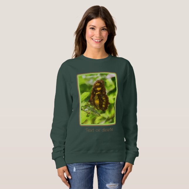 Colorful Butterfly Watercolor Nature Personalized Sweatshirt (Front Full)