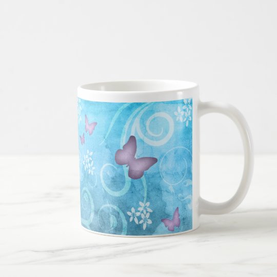 Colorful Butterfly Watercolor Painting Coffee Mug Zazzle Com