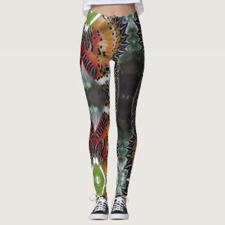 Colorful Butterfly Wing Pattern Legging