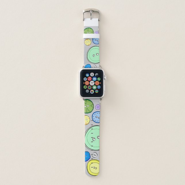 Colorful Buttons Apple Watch Band (Front)