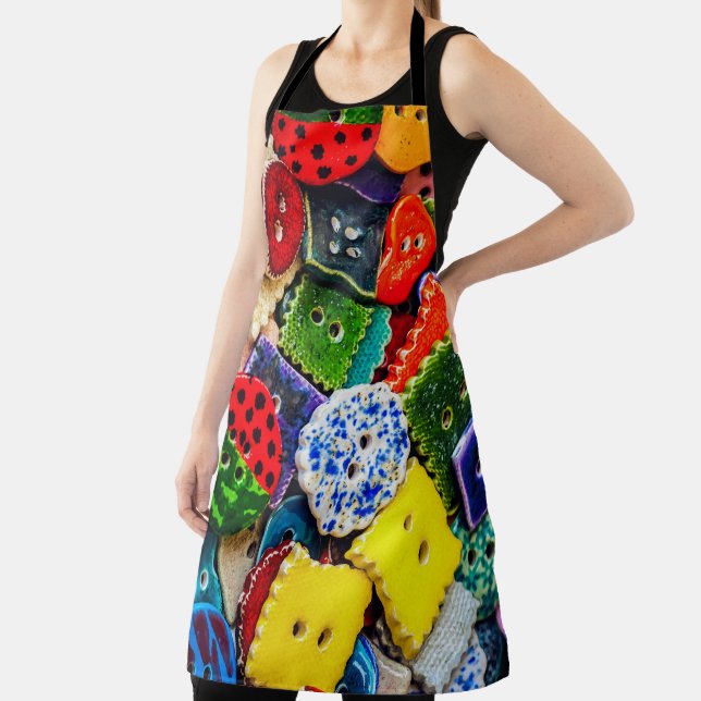 Colorful Buttons Apron (Insitu)