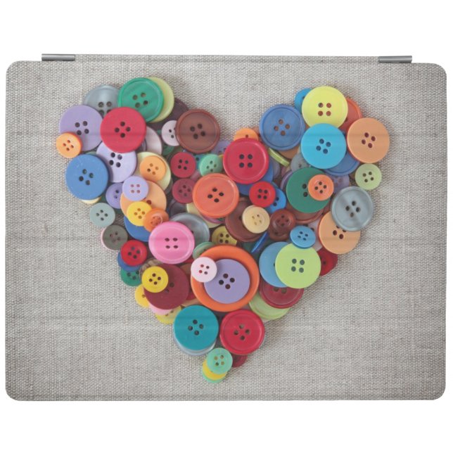 Colorful Buttons Heart iPad Smart Cover (Horizontal)