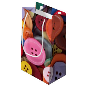 Colorful Buttons Heart Small Gift Bag