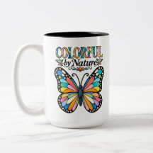 Colorful by Nature Inspirational Butterfly Mug