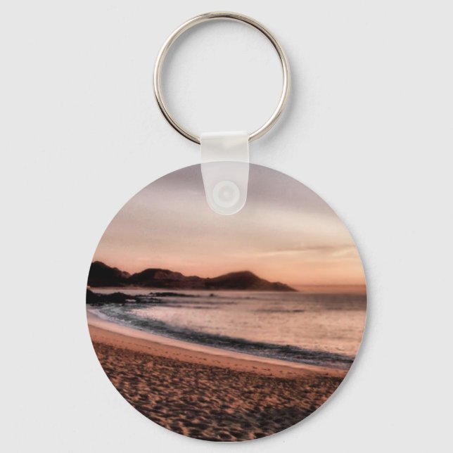 Colorful  Cabo Sunset Keychain (Front)
