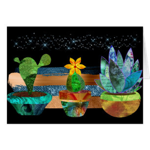 Colorful Cactus and Succulents Cards