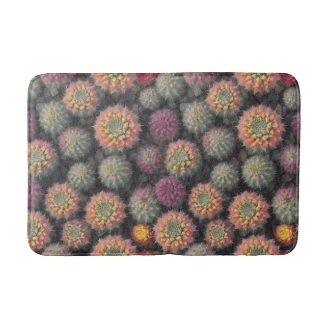 Colorful Cactus Bath Mat (Front)