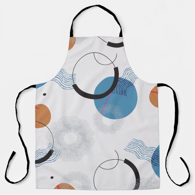 Colorful Cactus: Cute Seamless Pattern Apron (Front)