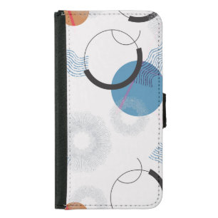 Colorful Cactus: Cute Seamless Pattern Samsung Galaxy S5 Wallet Case