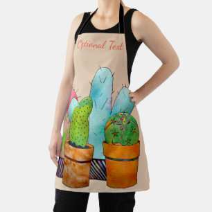 Colorful Cactus Garden Apron