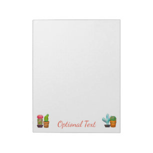 Colorful Cactus Garden Notepad
