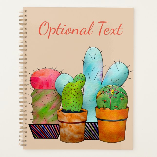 Colorful Cactus Garden Planner (Front)