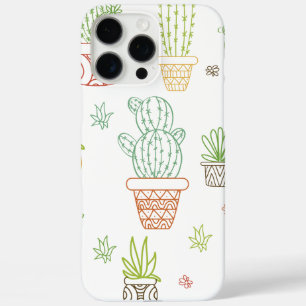Colorful Cactus Indoor Pot Plants iPhone 16 Pro Max Case