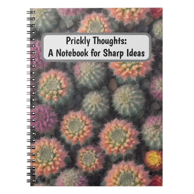 Colorful Cactus Notebook (Front)