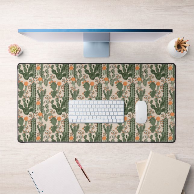 Colorful Cactus Pattern Desk Mat (Office 1)