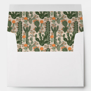 Colorful Cactus Pattern Envelope