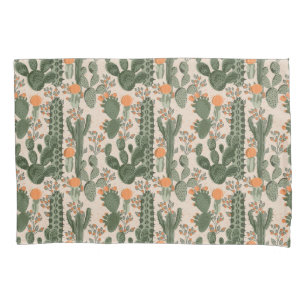 Colorful Cactus Pattern Pillow Case