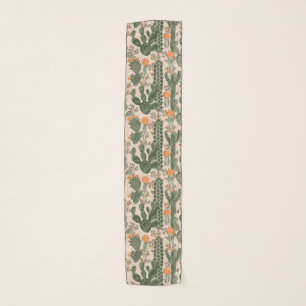 Colorful Cactus Pattern Scarf