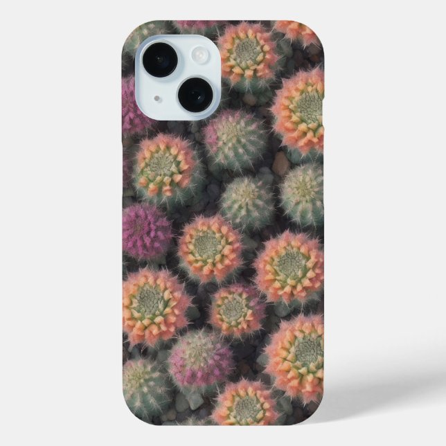 Colorful Cactus Phone Case (Back)