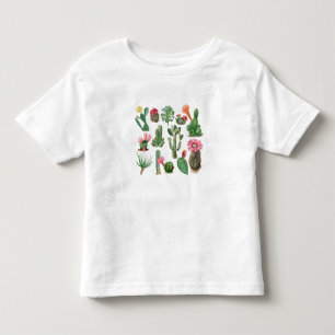 Colorful Cactus & Succulents Flowers  Toddler T-shirt